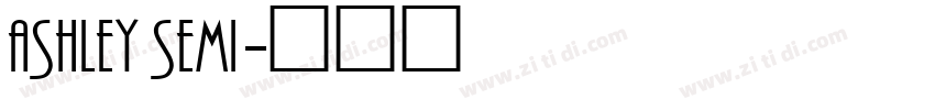 ashley semi字体转换